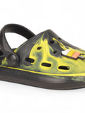 Marble Look Ice Cream Applique Anti-Slip Clogs - Black