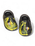 Marble Look Hot Air Balloon Applique Anti-Slip Clogs - Black