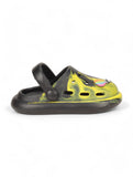 Marble Look Hot Air Balloon Applique Anti-Slip Clogs - Black