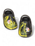 Marble Look Unicorn Applique Anti-Slip Clogs - Black