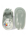 Marble Look Balloon Applique Anti-Slip Clogs - Green