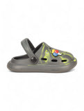 Marble Look Balloon Applique Anti-Slip Clogs - Grey