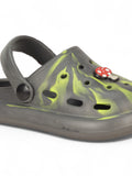 Marble Look Mushroom Applique Anti-Slip Clogs - Grey