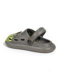 Marble Look Mushroom Applique Anti-Slip Clogs - Grey