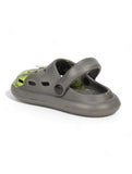 Marble Look Smily Applique Anti-Slip Clogs - Grey