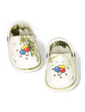 Marble Look Balloon Applique Anti-Slip Clogs - White