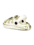 Marble Look Mushroom Applique Anti-Slip Clogs - White