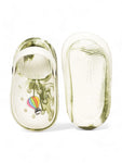 Marble Look Hot Air Balloon Applique Anti-Slip Clogs - White