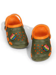 Smily Applique Anti-Slip Clogs - Green