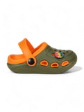 Smily Applique Anti-Slip Clogs - Green