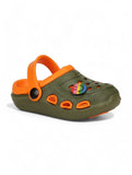 Smily Applique Anti-Slip Clogs - Green