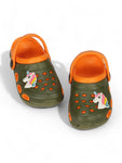 Unicorn Applique Anti-Slip Clogs - Green