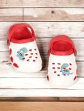Dinosaur Applique Anti-Slip Clogs - Cream
