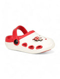 Mushroom Applique Anti-Slip Clogs - Cream