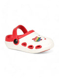 Smily Applique Anti-Slip Clogs - Cream