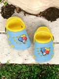 Balloon Applique Anti-Slip Clogs - Blue