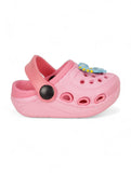 Dinosaur Applique Anti-Slip Clogs - Pink