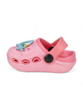 Dinosaur Applique Anti-Slip Clogs - Pink