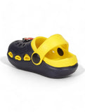 Mushroom Applique Anti-Slip Clogs - Black