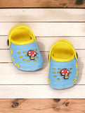 Mushroom Applique Anti-Slip Clogs - Blue