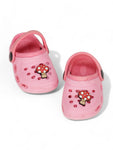 Mushroom Applique Anti-Slip Clogs - Pink