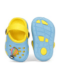 Hot Air Balloon Applique Anti-Slip Clogs - Blue