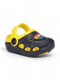 Smily Applique Anti-Slip Clogs - Black