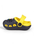 Smily Applique Anti-Slip Clogs - Black