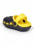 Smily Applique Anti-Slip Clogs - Black