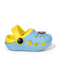 Smily Applique Anti-Slip Clogs - Blue