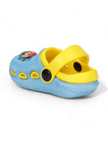 Smily Applique Anti-Slip Clogs - Blue