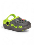 Smily Applique Anti-Slip Clogs - Green