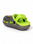 Smily Applique Anti-Slip Clogs - Green