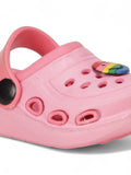 Smily Applique Anti-Slip Clogs - Pink
