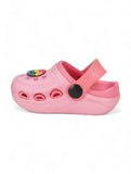Smily Applique Anti-Slip Clogs - Pink