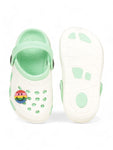 Smily Applique Anti-Slip Clogs - Cream