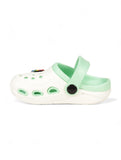 Smily Applique Anti-Slip Clogs - Cream