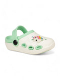 Unicorn Applique Anti-Slip Clogs - Cream