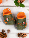 Mushroom Applique Anti-Slip Clogs - Green