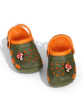 Mushroom Applique Anti-Slip Clogs - Green