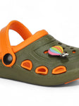 Smily Applique Anti-Slip Clogs - Green