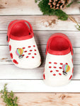 Hot Air Balloon Applique Anti-Slip Clogs - Cream