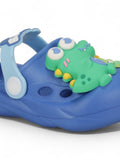 Dinosaur Applique Anti-Slip Clogs - Navy Blue