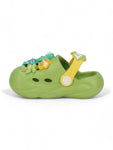 Dinosaur Applique Anti-Slip Clogs - Green