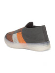 Casual Slip On Shoes With Led Light - Grey