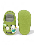 Dog Applique Anti-Slip Clogs - Green
