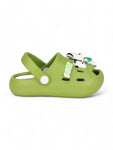 Dog Applique Anti-Slip Clogs - Green