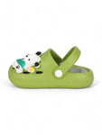 Dog Applique Anti-Slip Clogs - Green