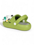 Dog Applique Anti-Slip Clogs - Green