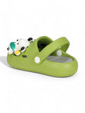 Dog Applique Anti-Slip Clogs - Green